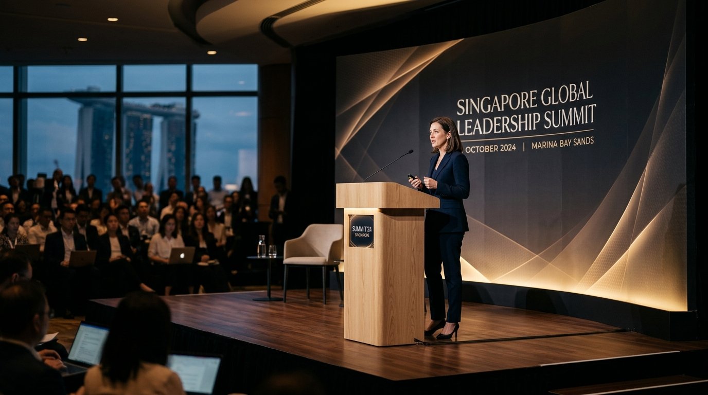 Singapore Corporate Stage & Lighting Concept